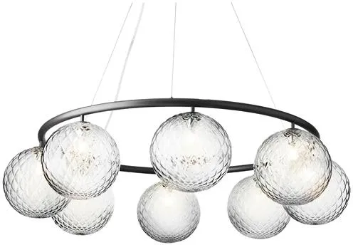 Nuura Miira 8 Circular Kandelaber Rock Grey/Optic Klar