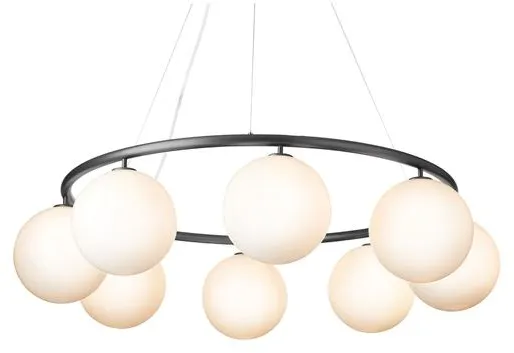 Nuura Miira 8 Circular Kandelaber Rock Grey/Opal Vit